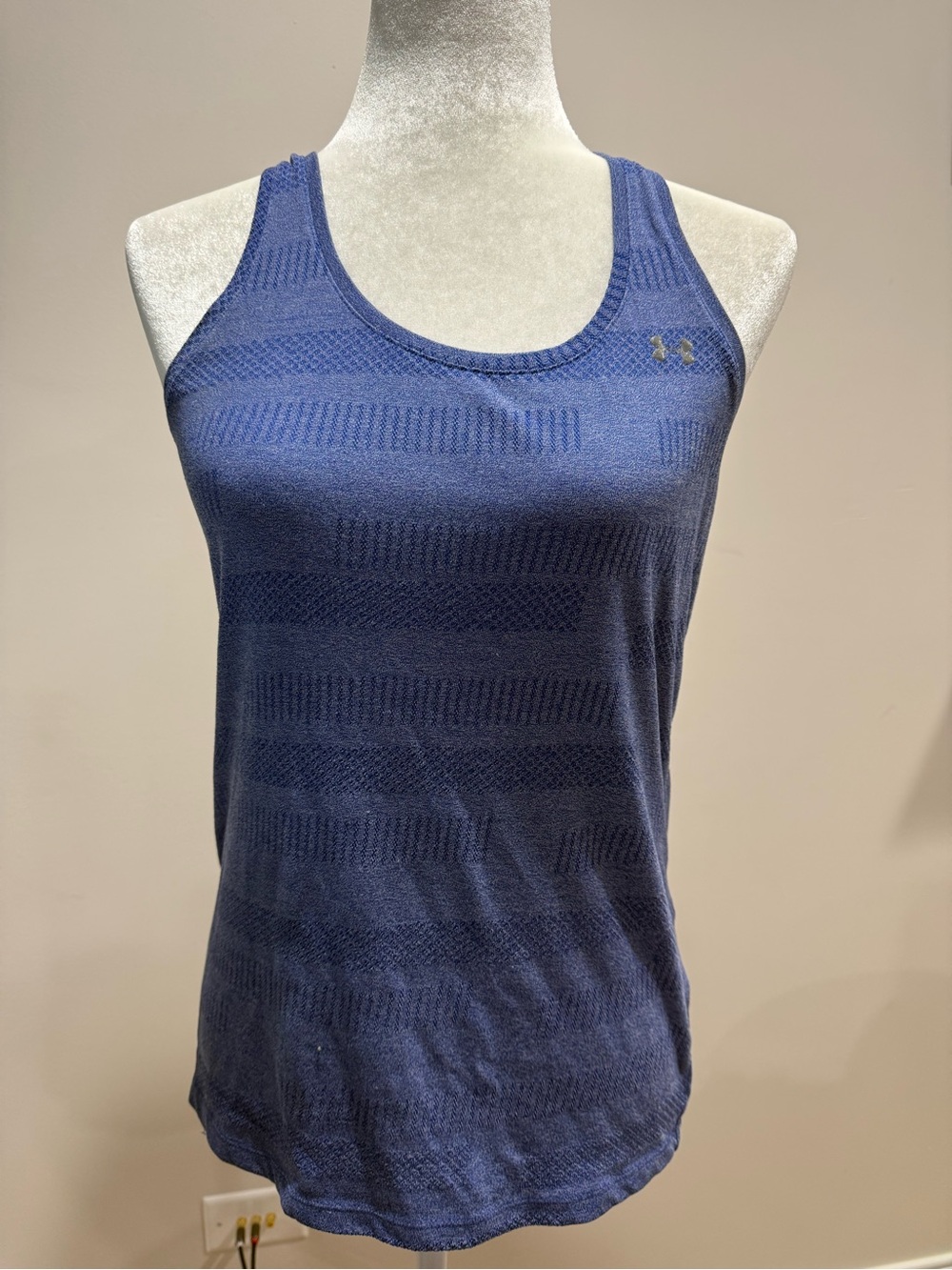 Under Armour Women’s Navy Blue Seamless Racerback Tank